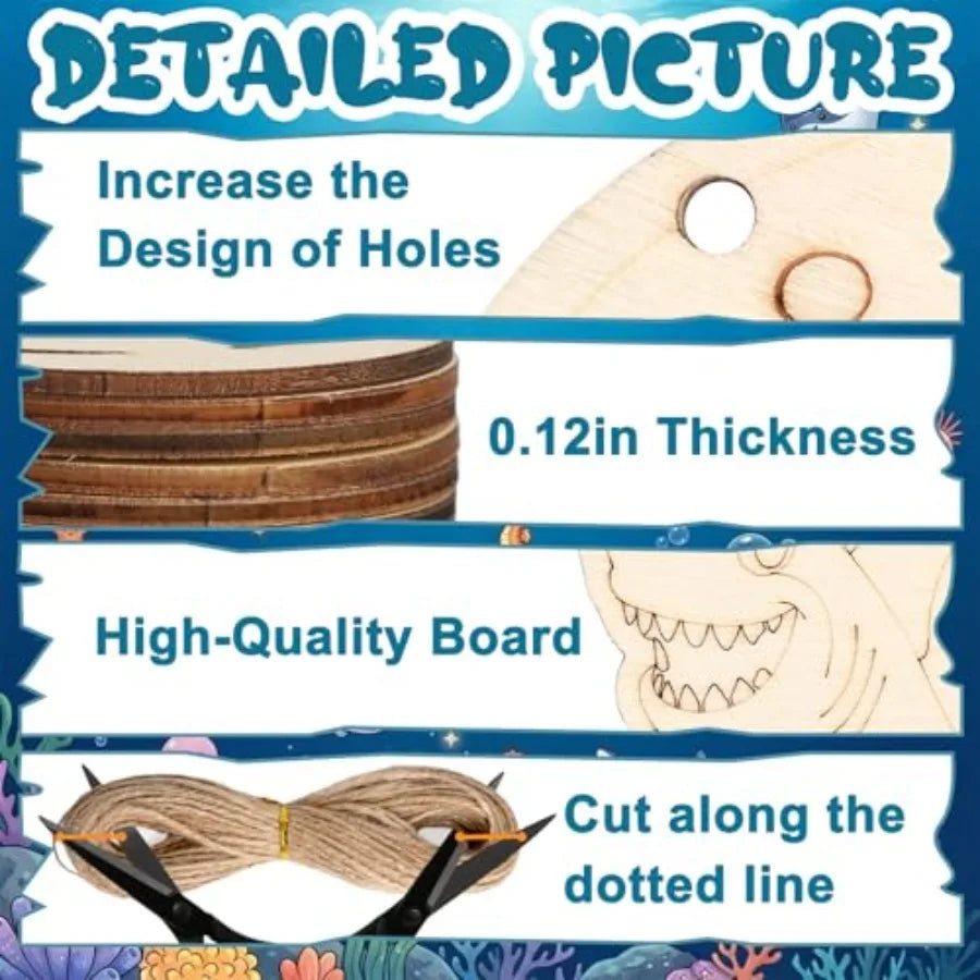 Ocean Ornament Wood Crafts