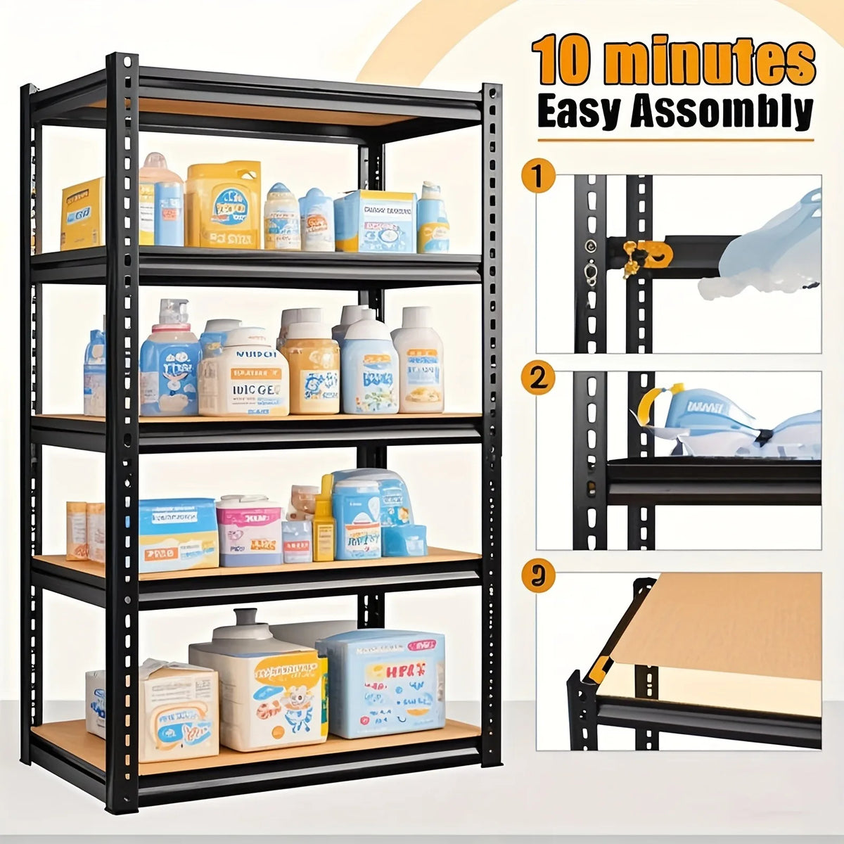 5-Tier Utility Shelving Unit