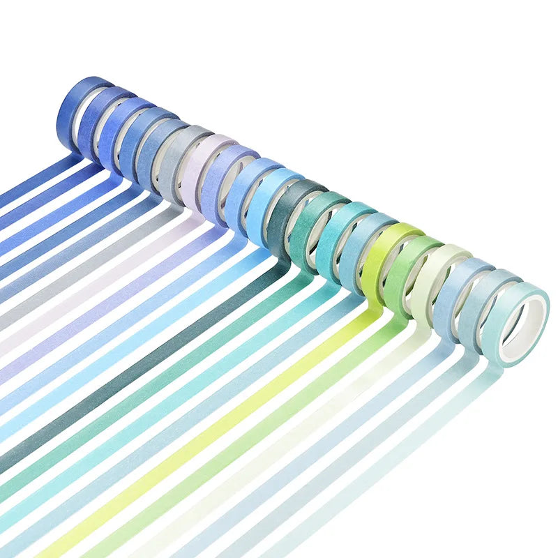 Rainbow Colored Washi Tape Set