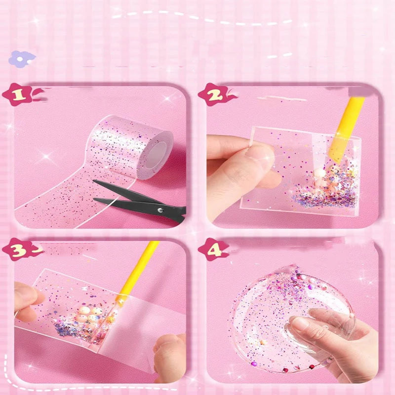Nano Glue DIY Blow Bubble Tape