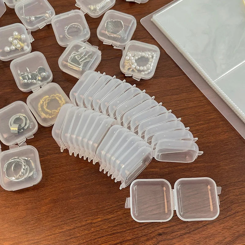 Mini Clear Plastic Storage Box Set