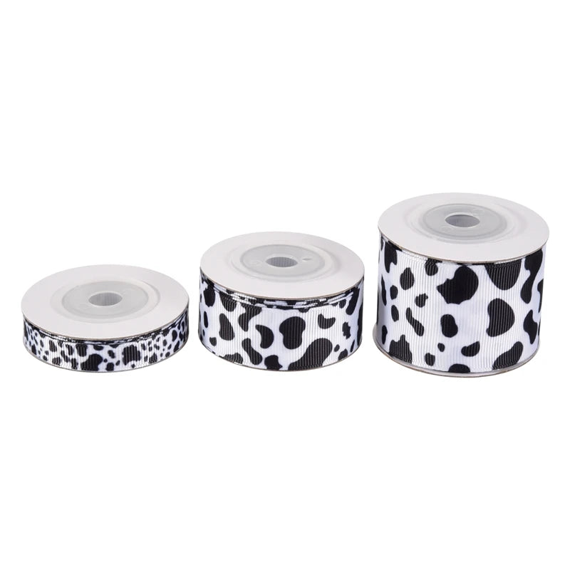 Cow Print Wired Ribbon