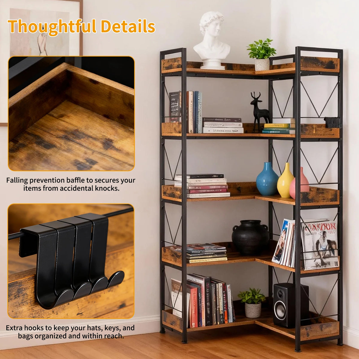 L Shaped Corner Storage Shelves