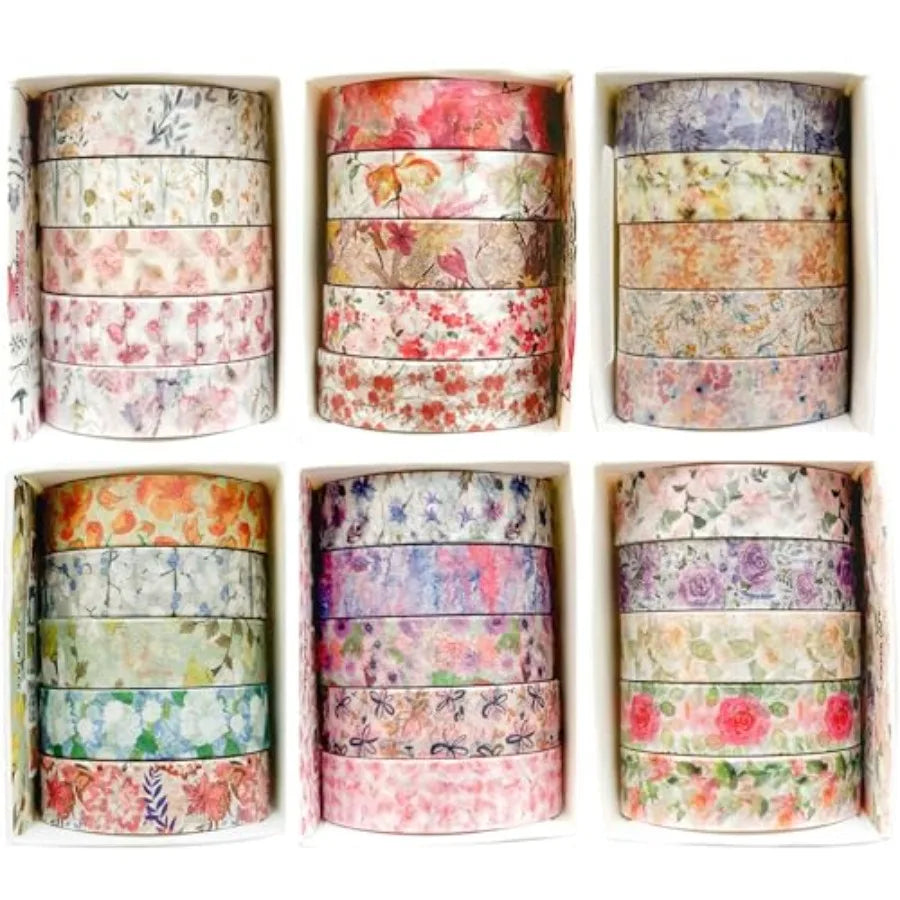 Flowers Washi Tape Set