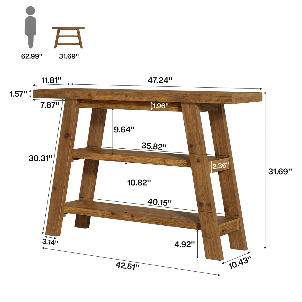 Wood Console Table