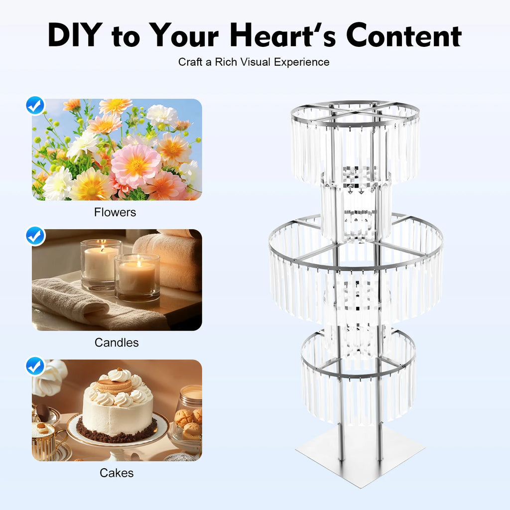 5 Tiers Wedding Centerpieces Decor Display