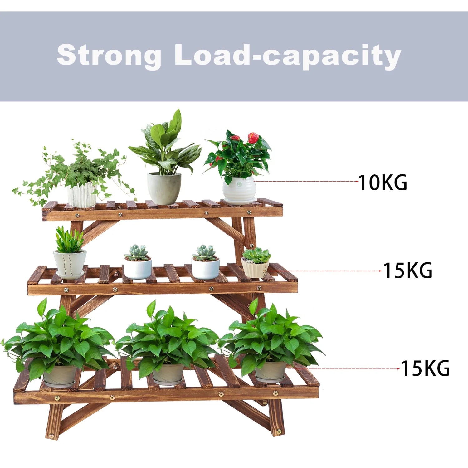 3 Tier Ladder Shelf Plant Stand