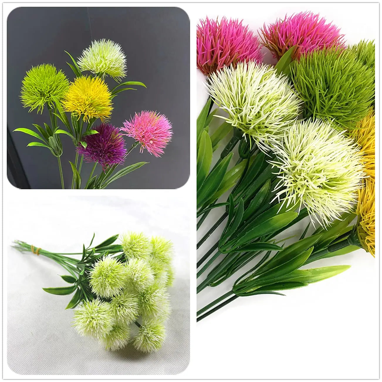 Mixed Artificial Dandelion Flowers