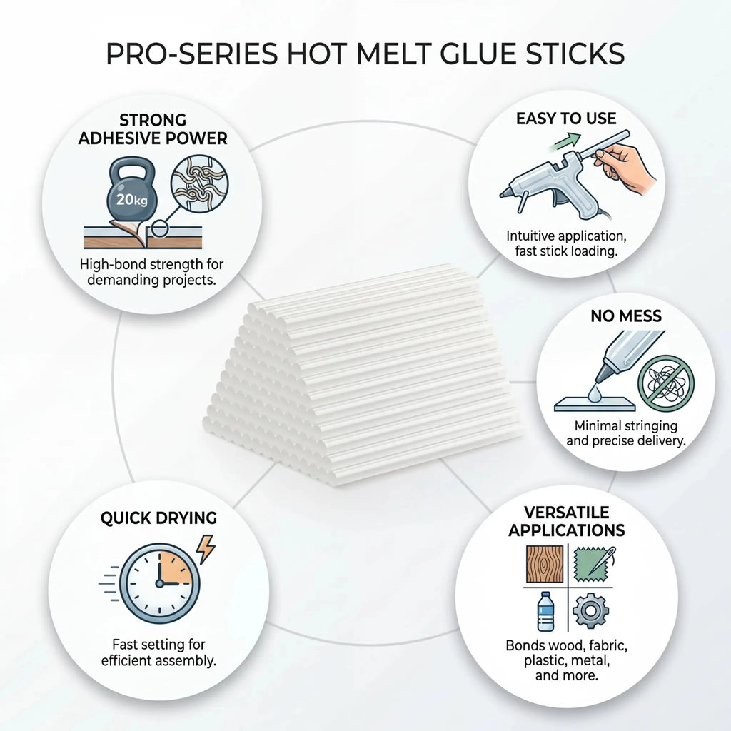 Clear Mini Melt Glue Sticks