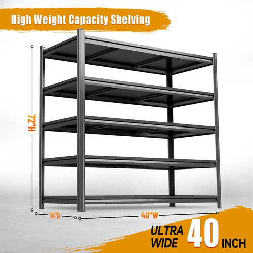 5 Tier Heavy Duty Shelving