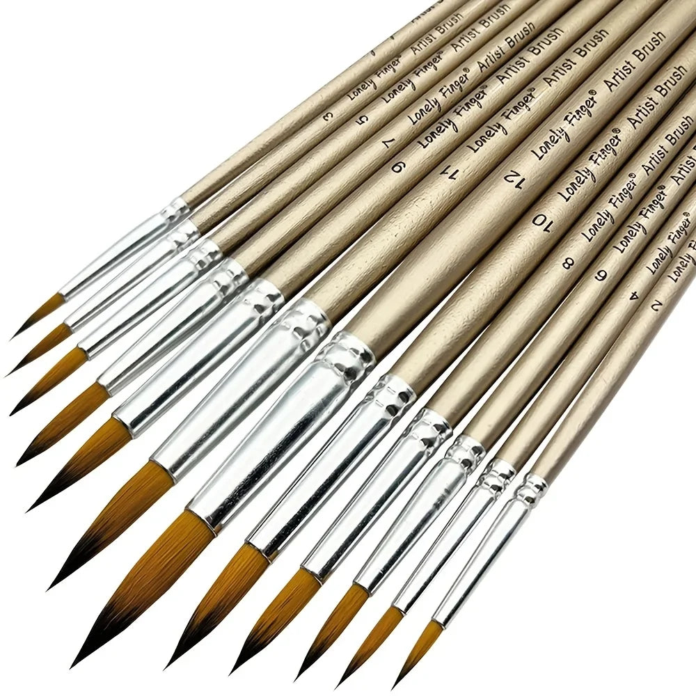 Nylon Paint Brush Set