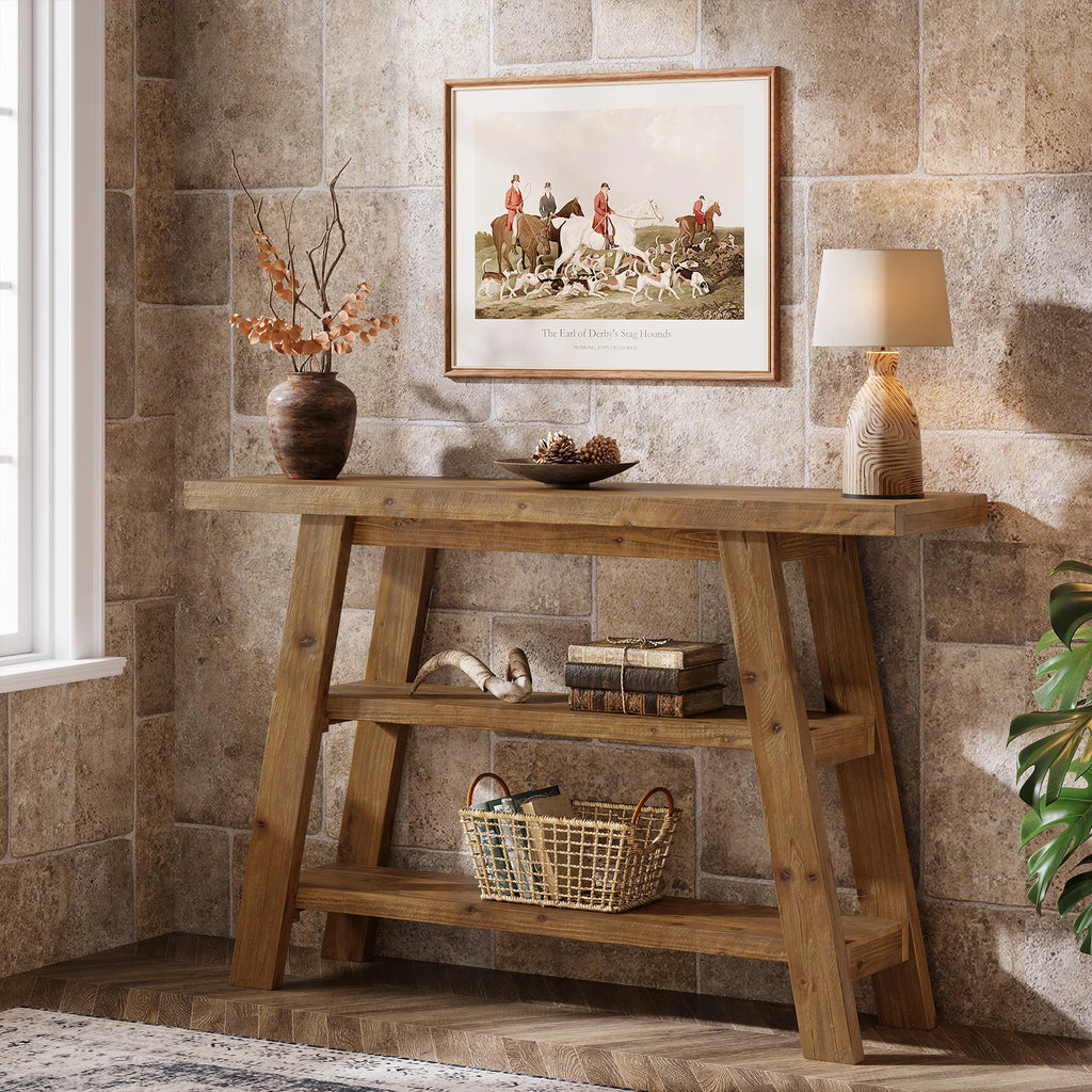 Wood Console Table