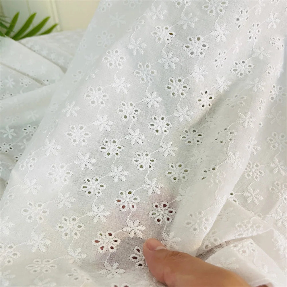 Embroidery Lace Cotton Fabric
