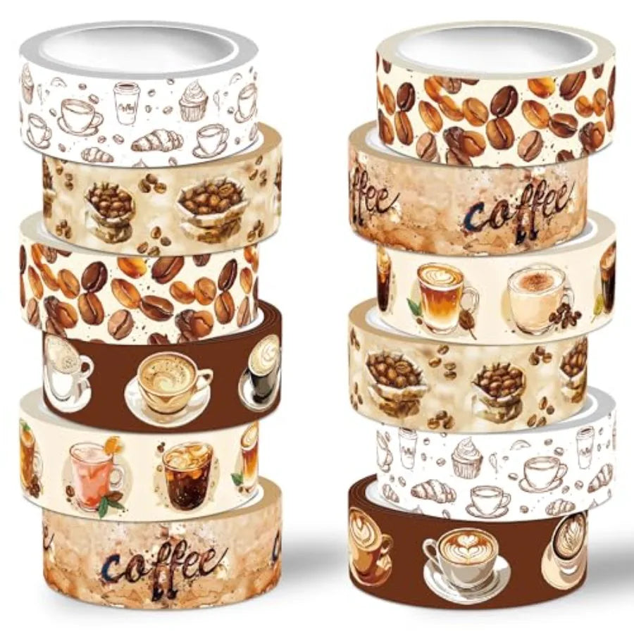Coffee Themed Washi Tape Set