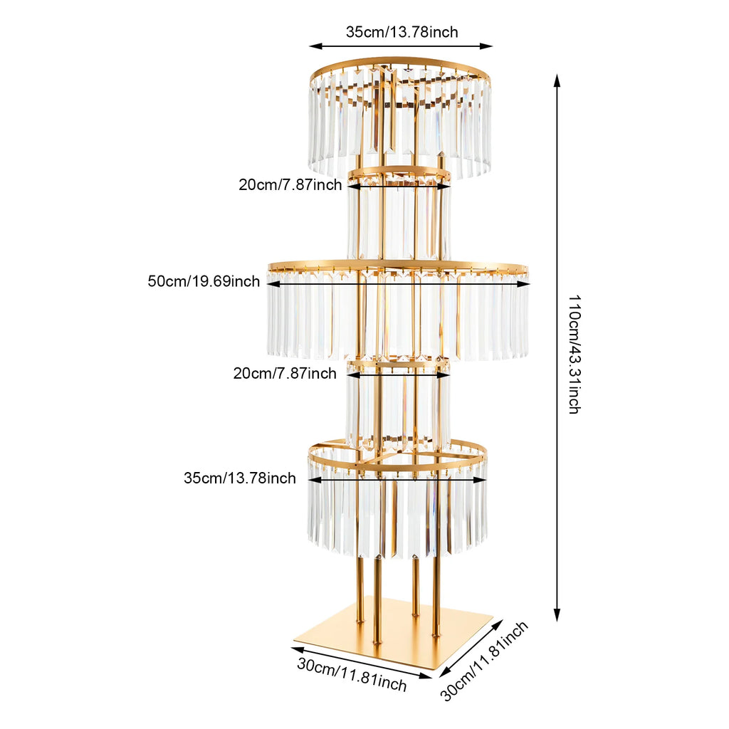 5 Tiers Wedding Centerpieces Decor Display