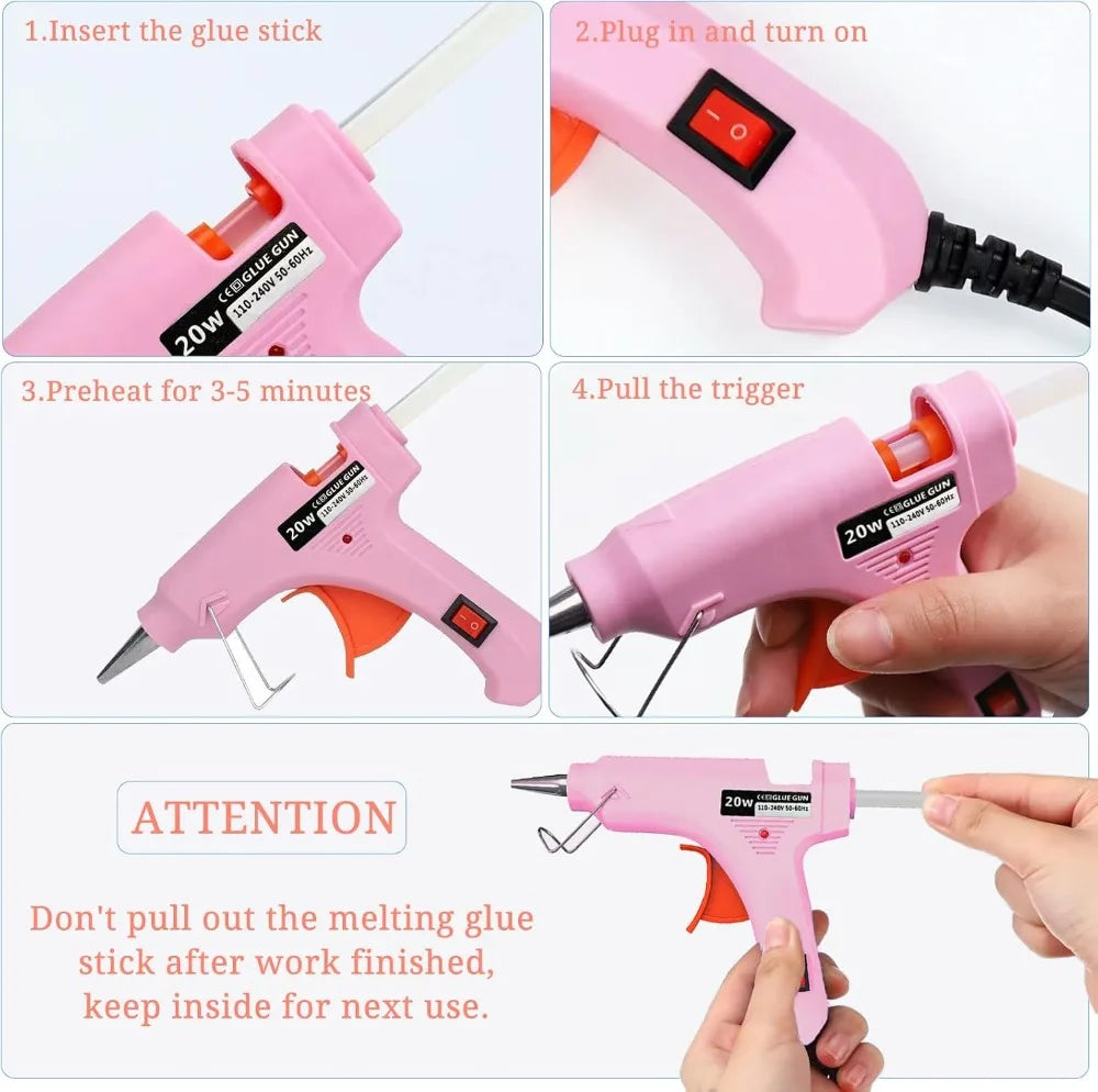 Mini Hot Glue Guns 8-Pack