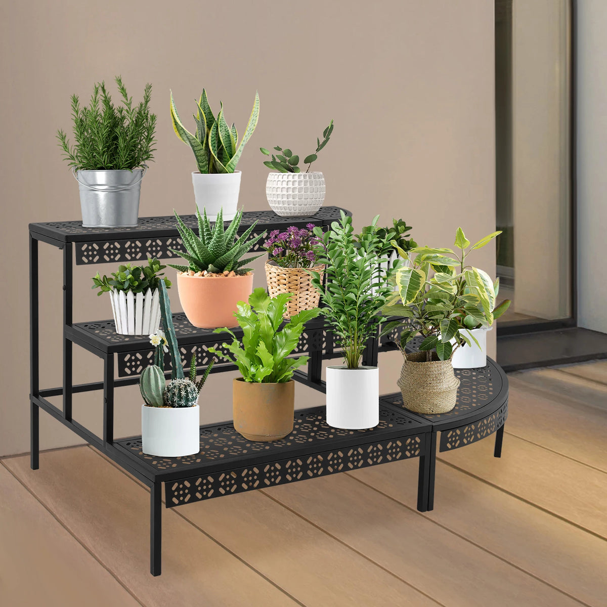 3-Tier Iron Plant Stand