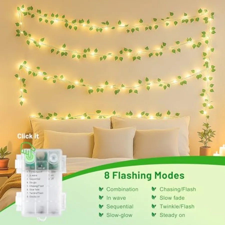 Pothos Vines with Fairy Lights