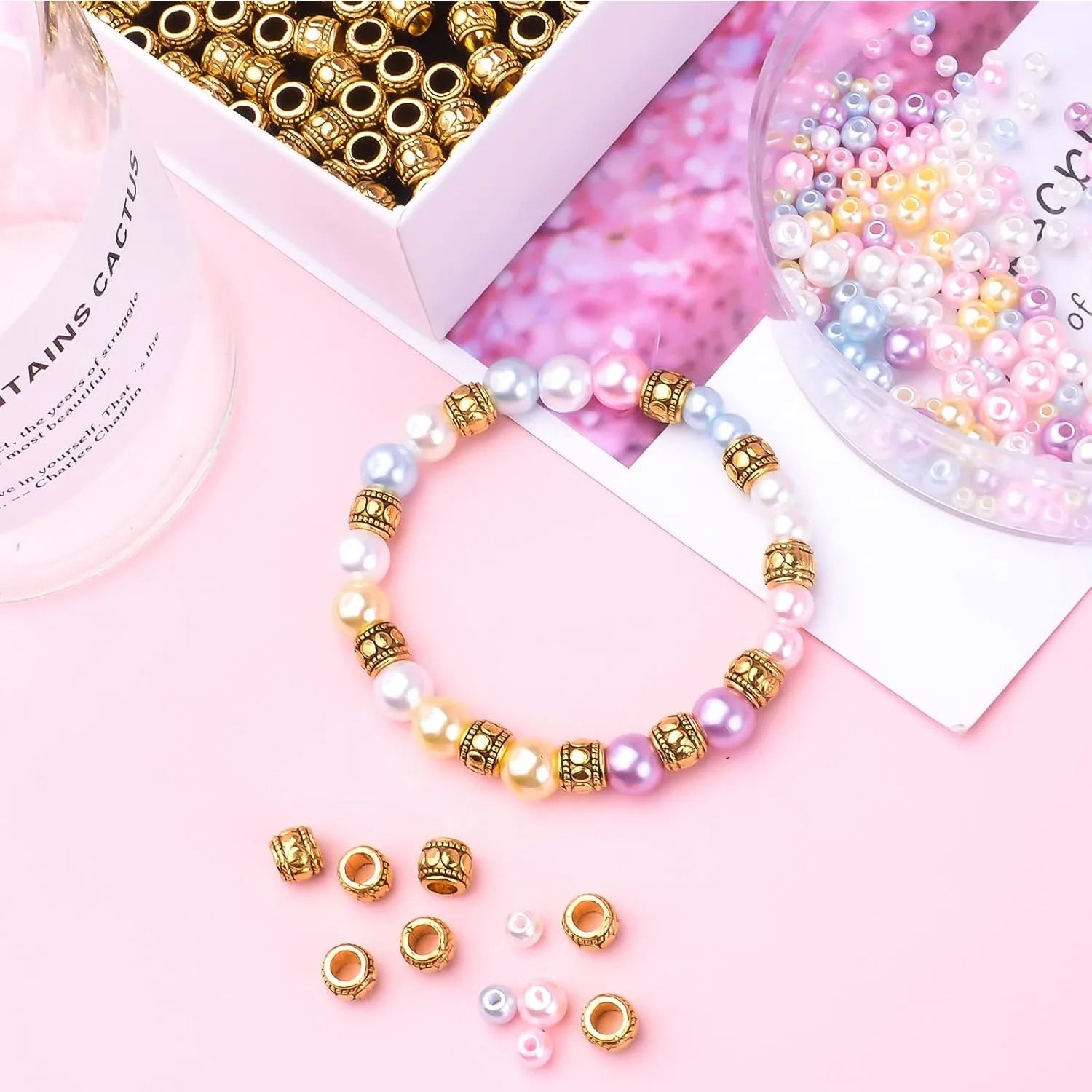 100pcs Large Spacer Beads
