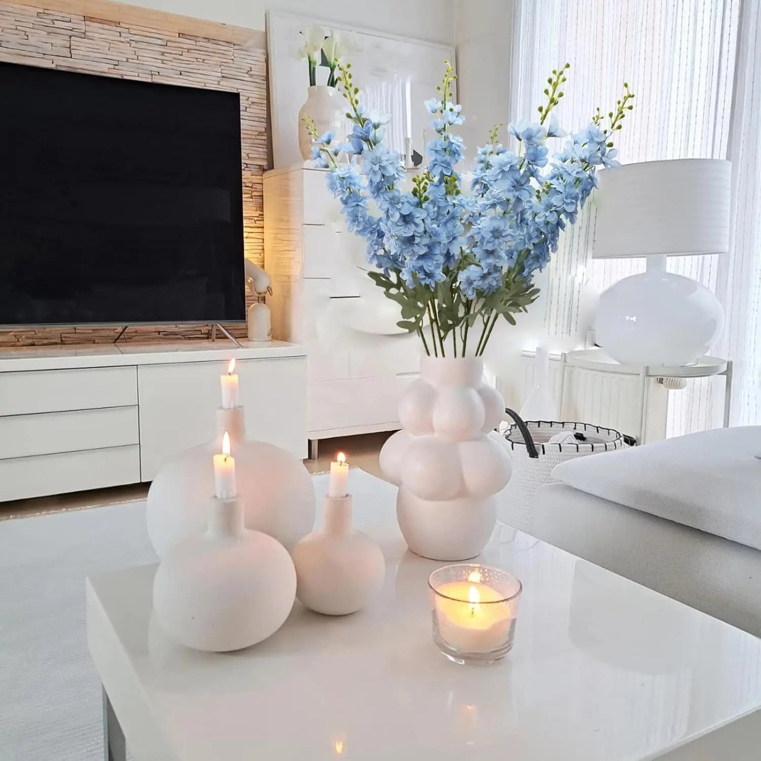 Blue Delphinium Artificial Flowers