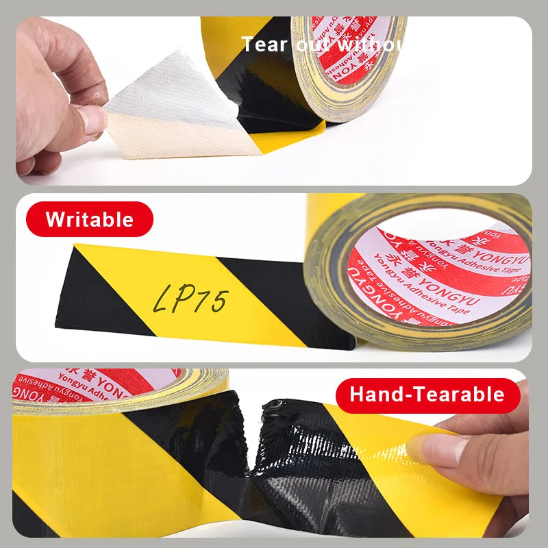 Black and Yellow Safety Tape