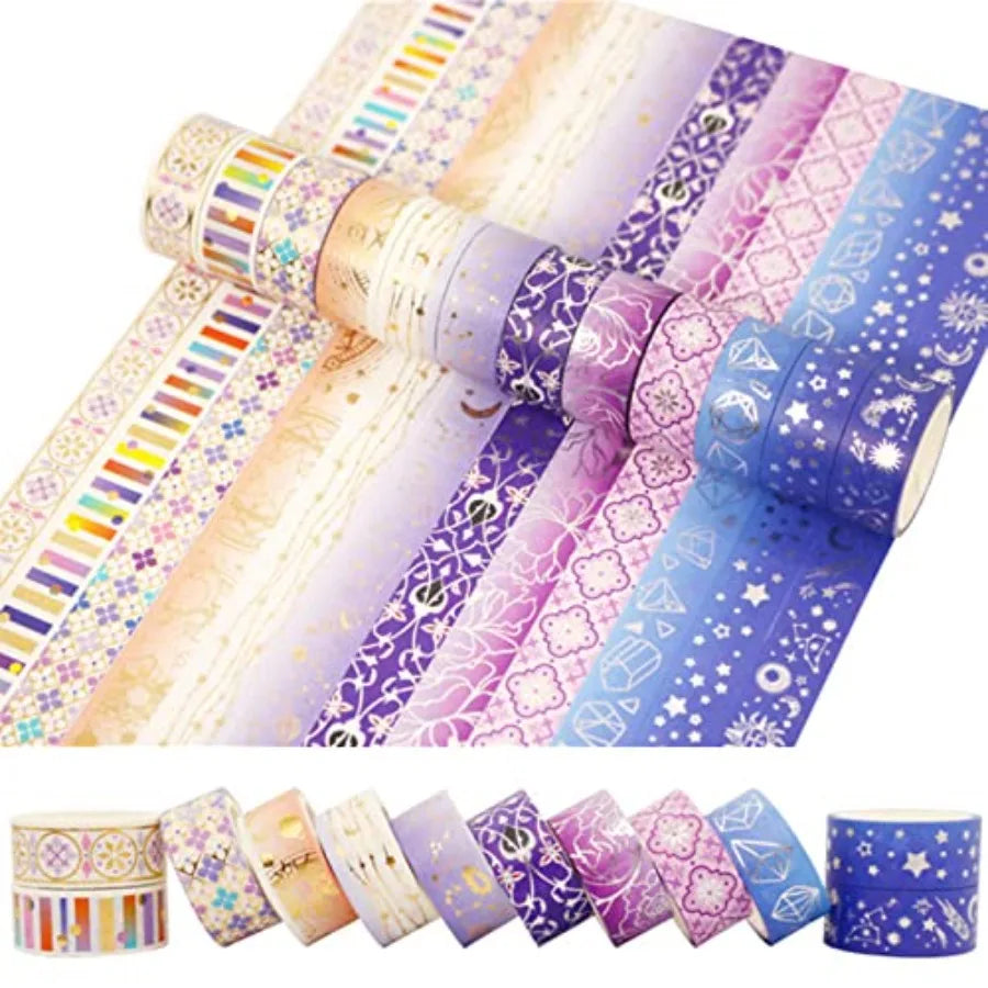Gold Foil Washi Tape Set
