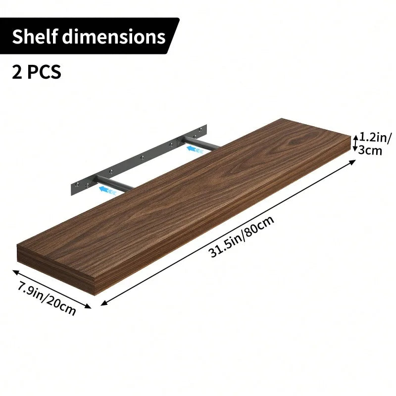 2pcs Floating Shelves