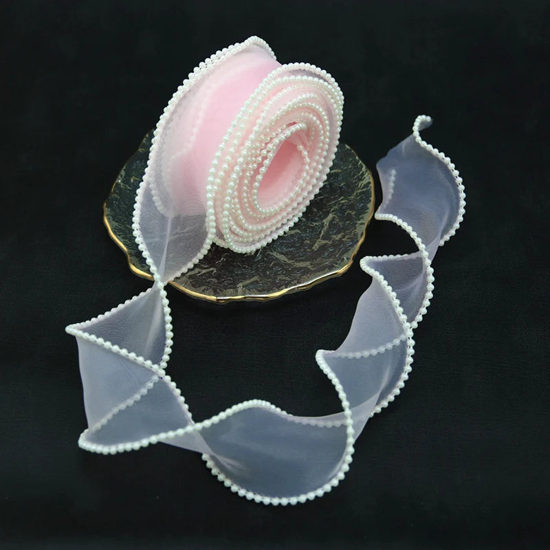 Pearl Edge Organza Ribbon