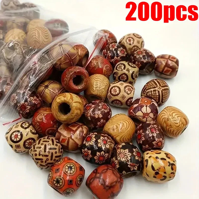 Wood Beads For Hair