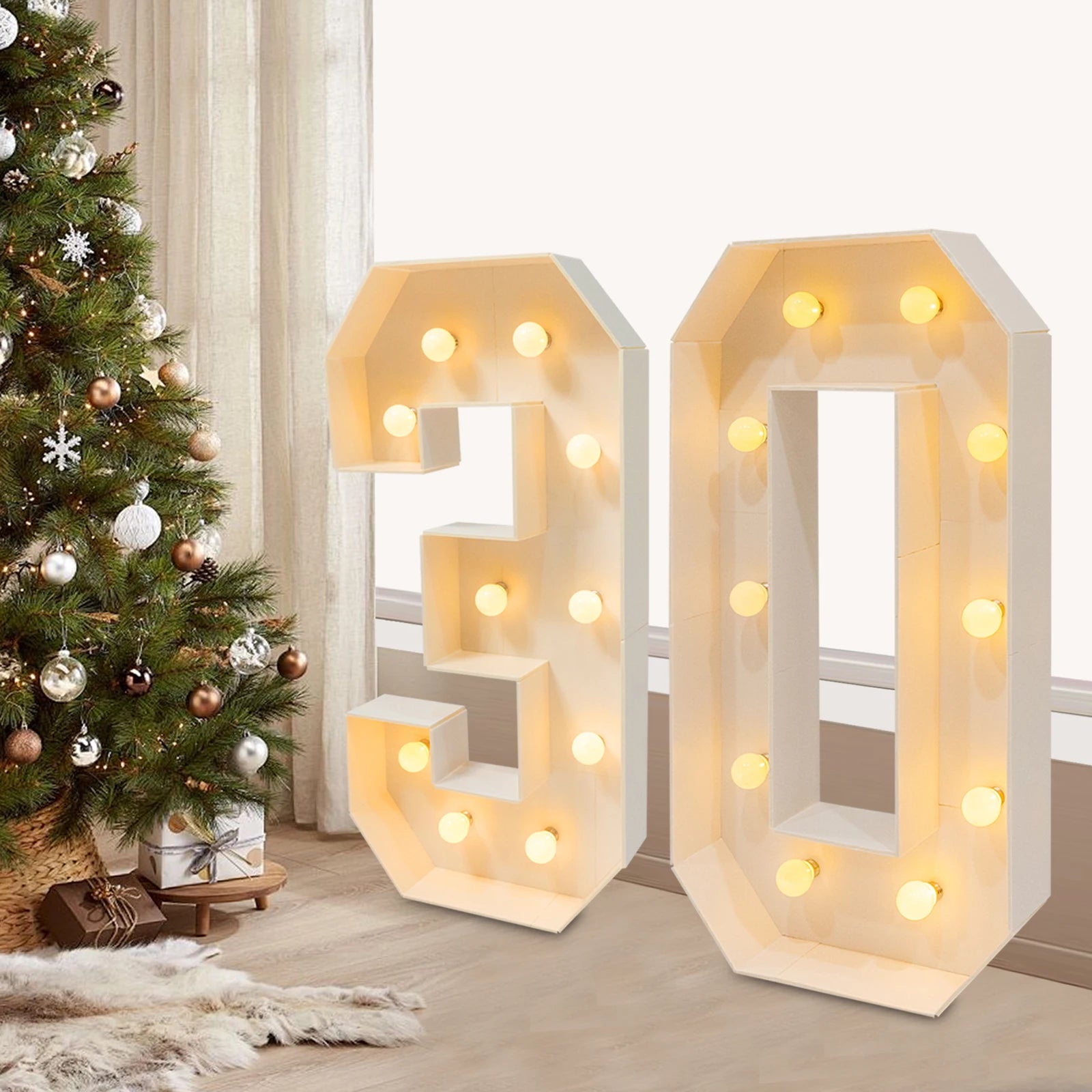 Giant number Led Light