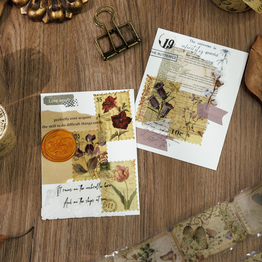 Vintage Washi Die-Cut Tape