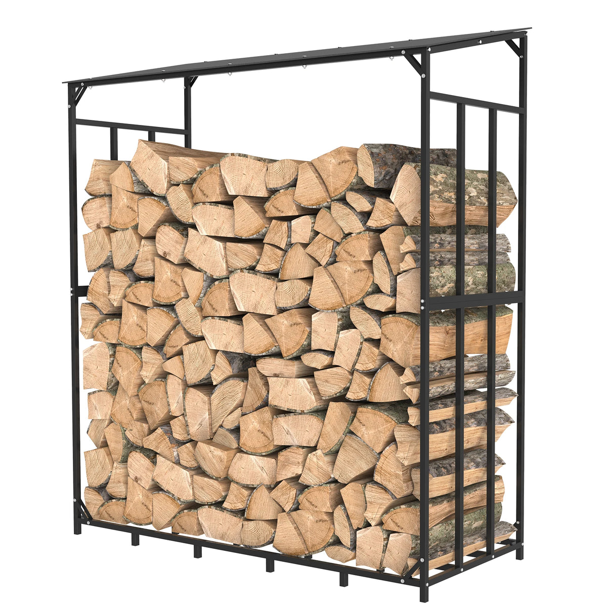 Outdoor Firewood Rack with Cover