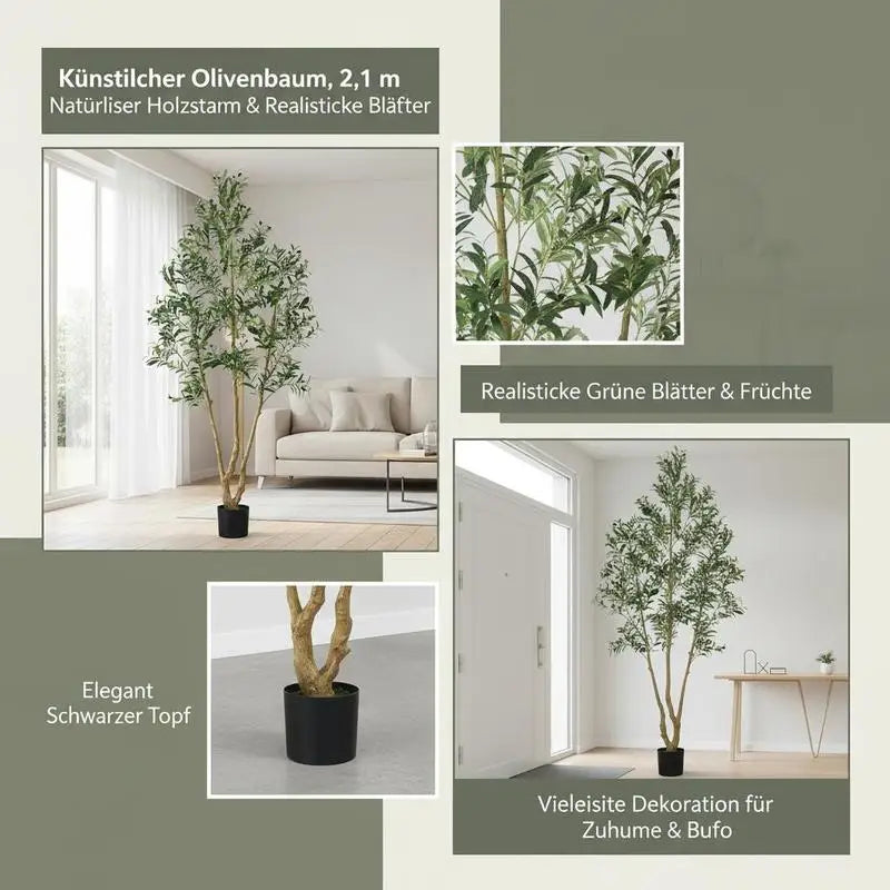 7FT Artificial Olive Tree