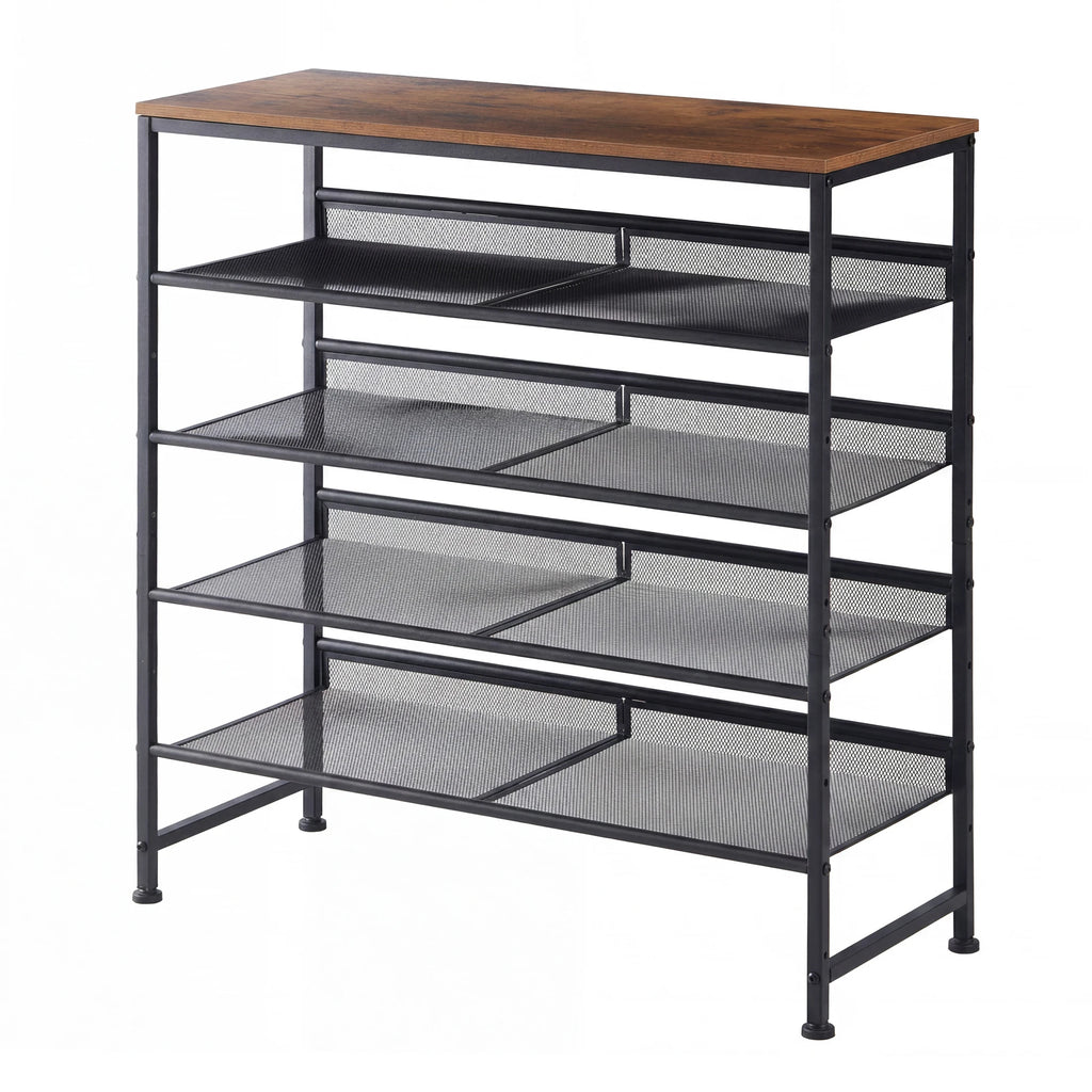 5-Tier Metal Shoe Storage Organizer