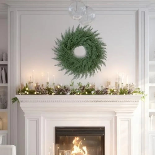 24 Inch Christmas Cedar Cypress Wreath