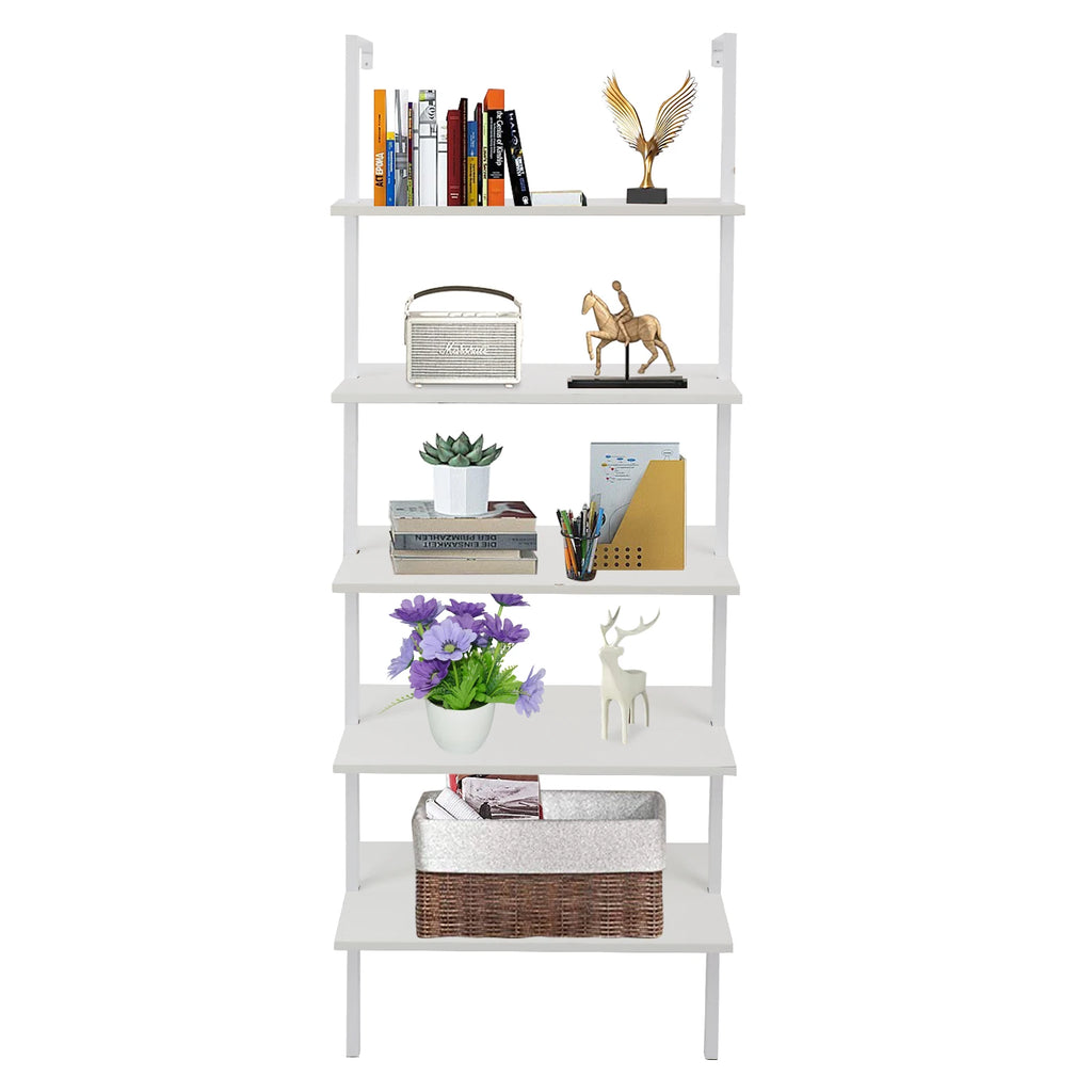 5‑Tier Ladder Wall‑Leaning Storage
