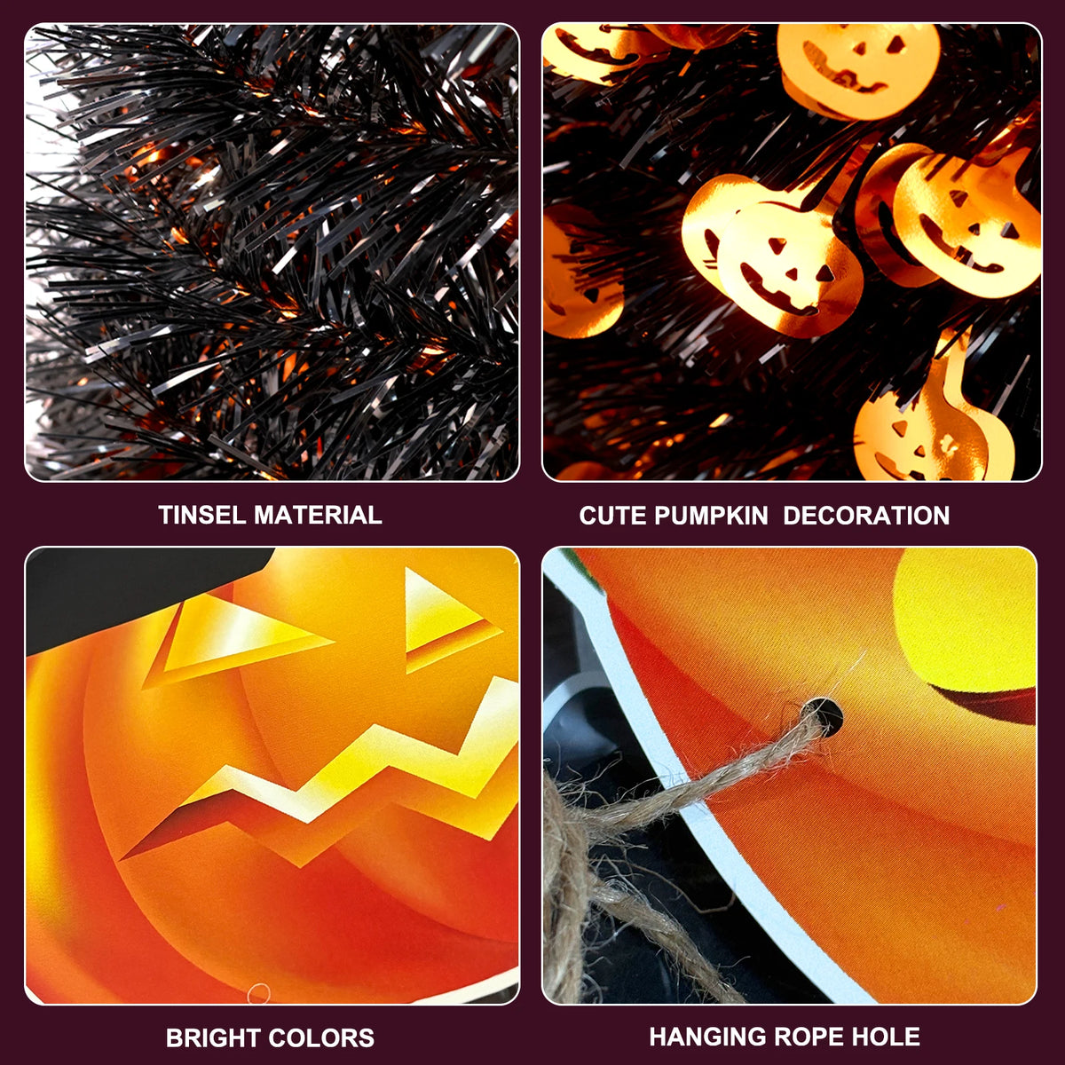 5Ft Halloween Pop Up Artificial Tree