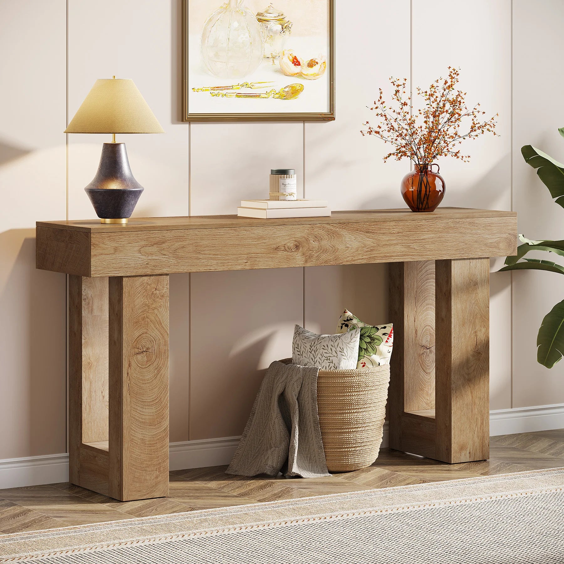 Tribesigns Farmhouse Console Table