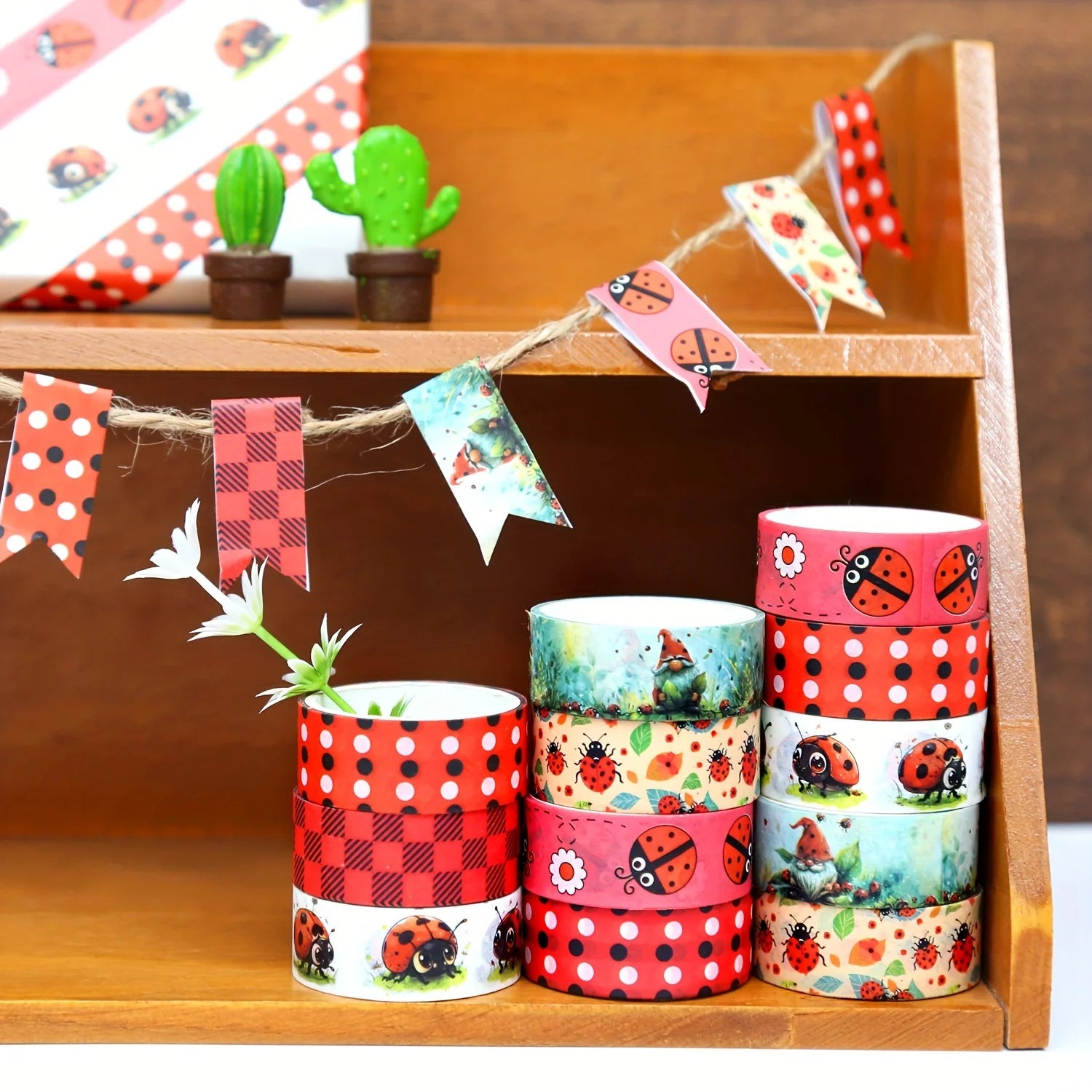 Ladybug style and paper tape set