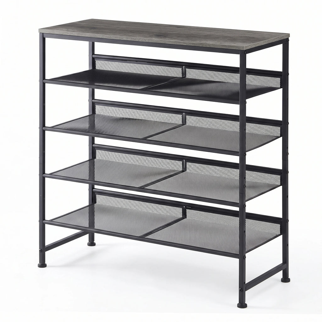 5-Tier Metal Shoe Storage Organizer