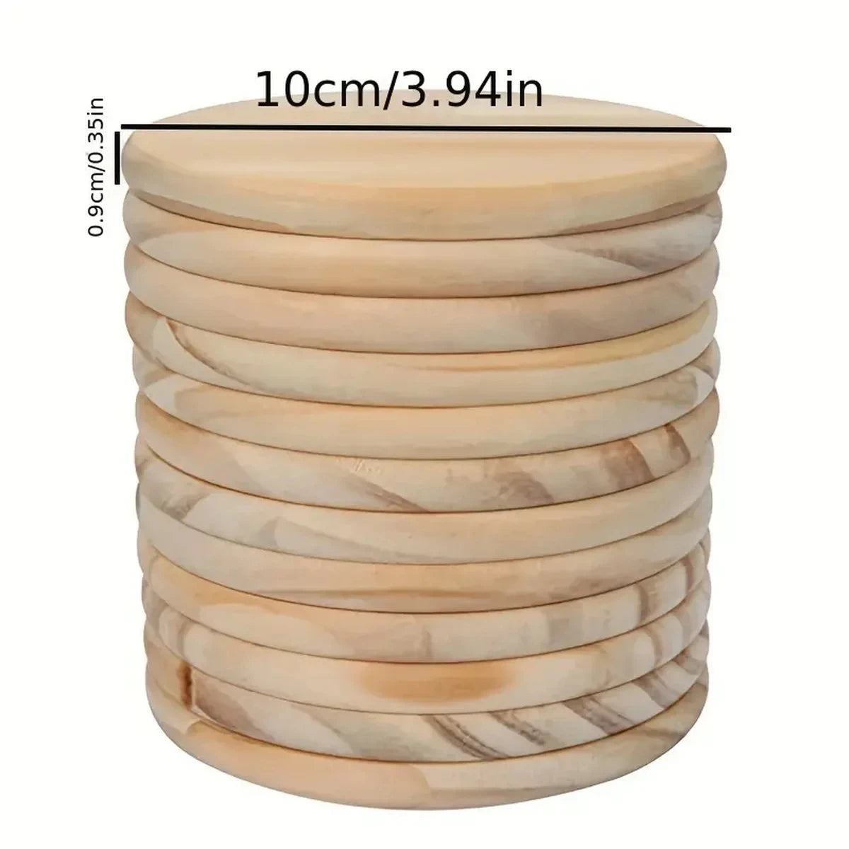 Log Pine Blank Coasters