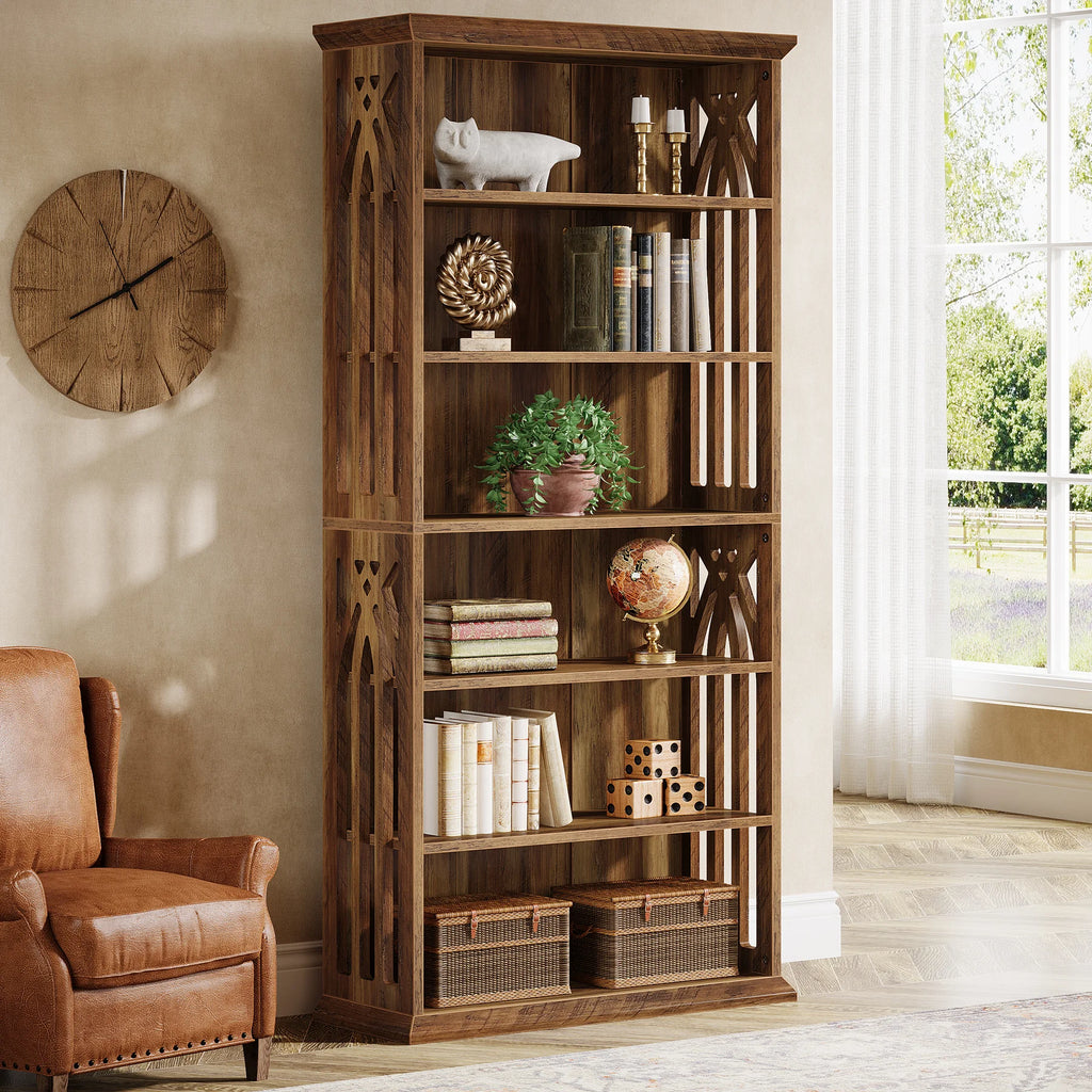 6-Tier 75-inch Tall Bookshelf