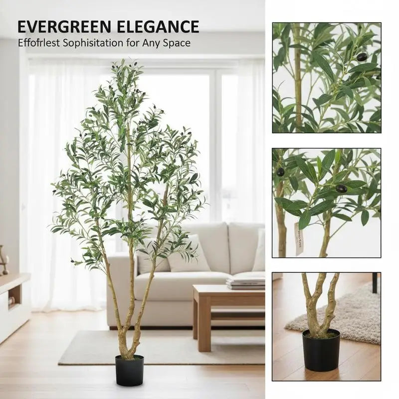 7FT Artificial Olive Tree