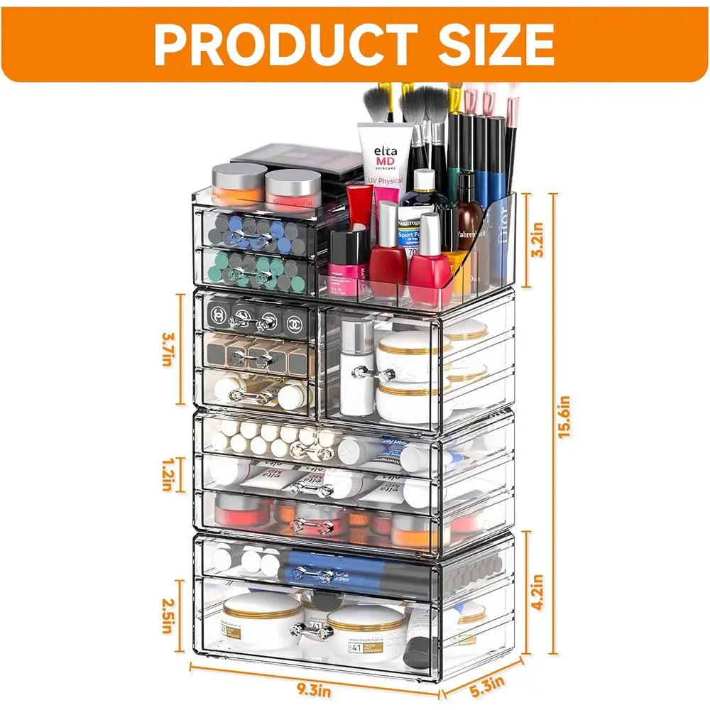 Acrylic Clear Stackable Makeup Organizer