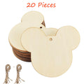 Wooden Mouse Head Cutouts