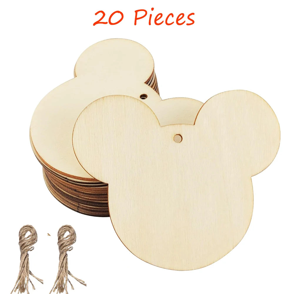 Wooden Mouse Head Cutouts