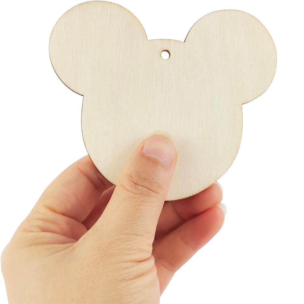 Wooden Mouse Head Cutouts