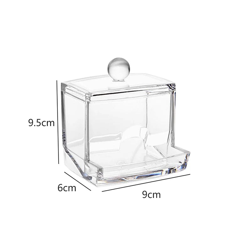 Acrylic Organizer Container with Bamboo Lid