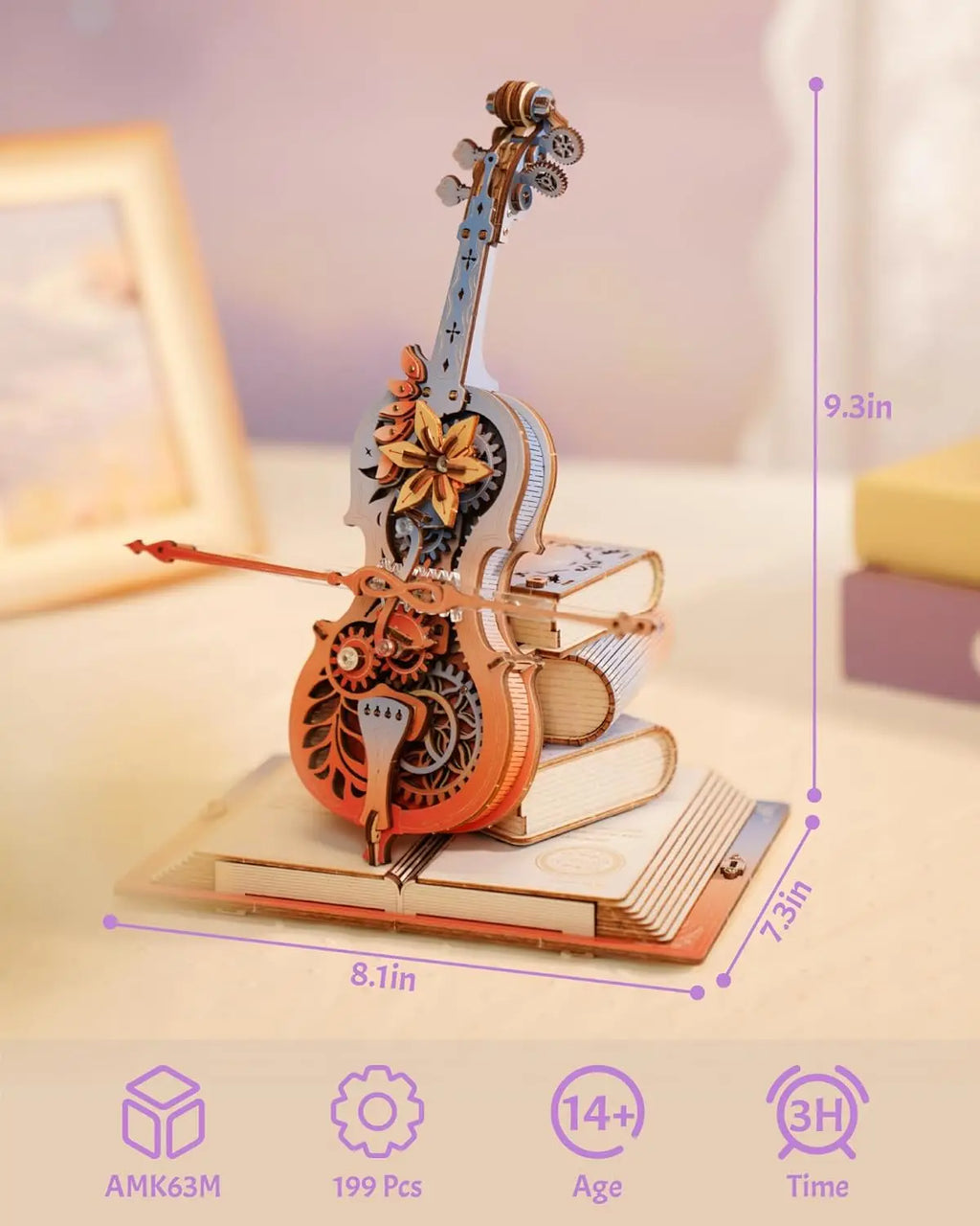 Magic Cello - 3D Wooden Puzzle