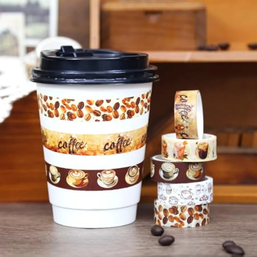 Coffee Themed Washi Tape Set